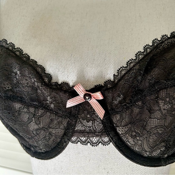 Bundle 3 Elle MacPherson Intimates Bras 32DD Black Lace Peach Underwire - Picture 10 of 12